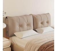 YWQJL Coussin TêTe De Lit avec Dossier De Lit Et Oreiller De Lecture - Soutien Dorsal Et Appui-TêTe Confortable pour La Lecture Au Lit, Solution De Relaxation ComplèTe Et Ajustable(#8,200x60x12cm)