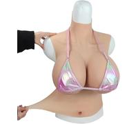 YWQJL Coussinets mammaires en Silicone, en Forme de Plaque, Faux Seins Style Gilet Bonnet B-G, adaptés aux travestis, aux Drag Queens et aux Jeux de rôle transgenres.(A2,Cotton)