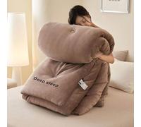 YWQJL Couverture Hiver Chaude Couette Hiver 220x240 TrèS Chaude Couleur Edredon Duvet Gonflant Couette Epaisse Moelleuse éDredon(2,220x240cm/5kg)