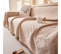 YWQJL Couvre Canapé 3 4 2 1places Coton Housse Canape Lit Protection Canape Chat Anti Griffe Housse De Canapé sans Accoudoirs(#3,180x180cm)