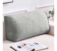 YWQJL Dossier De Lit Coussin Tete De Lit Coussin De Lecture pour Lit Ou Canapé Coussin Lombaire Voiture Oreiller De Lecture Ergonomique Oreiller Cale Tête De Lit(#1,80x20x35cm)