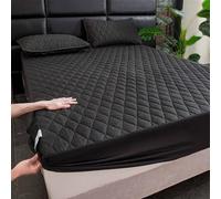 YWQJL Drap Housse Matelas éPais Draps Housses Poche Profonde Couleur Unie Housse Matelas Drap-Housse avec Une Rebord éLastique(a3,180x200cm)