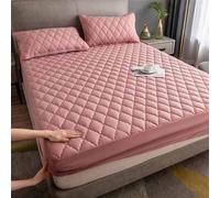YWQJL Drap Housse Matelas éPais Draps Housses Poche Profonde Couleur Unie Housse Matelas Drap-Housse avec Une Rebord éLastique(a2,120x200cm)