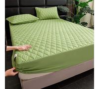 YWQJL Drap Housse Matelas éPais Draps Housses Poche Profonde Couleur Unie Housse Matelas Drap-Housse avec Une Rebord éLastique(a10,90x200cm)