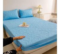 YWQJL Drap Housse Matelas éPais Draps Housses Poche Profonde Couleur Unie Housse Matelas Drap-Housse avec Une Rebord éLastique(c7,180x200cm)