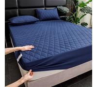 YWQJL Drap Housse Matelas éPais Draps Housses Poche Profonde Couleur Unie Housse Matelas Drap-Housse avec Une Rebord éLastique(a9,120x200cm)