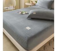 YWQJL Drap Housse Matelas éPais Protege Matelas Ajustable avec éLastique IntéGral, AntidéRapant Et Respirant Drap Housse 180x200(d,100x200cm)