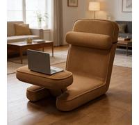 YWQJL Fauteuil De Sol Pliable Fauteuil De Lecture Confortable Chaise Pliante avec Dossier Réglable Chauffeuse 1 Place Convertible Canapé Paresseux Adulte(#2,1 Piece Pack)