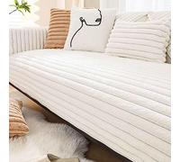 YWQJL Housse de canapé en Velours 1 2 3 4 Places,Housse de canapé Douce en Forme de L,jeté de canapé antidérapant Housse de canapé d'angle,protège-canapé pour Chiens,G-110x210cm