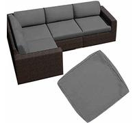 YWQJL Housses De Coussins De Siège Imperméables Housse De Coussin De Canapé avec Fermeture éclair, Housses de Coussin d'extérieur de Remplacement pour canapé en L/canapé d'angle(A26,60 * 60 * 10CM)