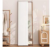 YWQJL Meuble Rideau Cuisine Imperméable Rideaux Fenetre Occultant Rideau Cache Placard avec Rail Silencieux Rideaux De Porte Anti-poussière Et Anti-Taches(#6,W80xH160cm)