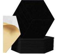 YWQJL Panneau Acoustique 12 Pièces Autocollants,Panneaux Muraux 3D,Panneau Mural Decoratif Adhesif,Wall Panel,Stickers Muraux en Feutre,30x26cm(I)