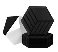 YWQJL Panneau Acoustique 12 Pièces Autocollants,Panneaux Muraux 3D,Panneau Mural Decoratif Adhesif,Wall Panel,Stickers Muraux en Feutre,30x26cm(1)