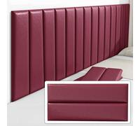 YWQJL Panneaux Muraux Panneau Tete De Lit À Coller Panneau Rembourré Auto-adhésif Anti-Collision Coussin Mural Protection Muralel Rectangulaire Et Décoratif(#4,23x70cm/12pc)