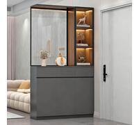 YWQJL Présentoir autoportant, 200 cm de Hauteur, cloison Murale avec étagères de Rangement, cloison sur Colonne à Poser au Sol, adapté à de Multiples usages.(D,100cm/39.4in)