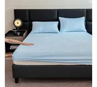 YWQJL Protege Matelas 180x200/140x200/160x200 Tissu Respirant Et Doux Drap Housse Matelas éPais Et éLastique IntéGral(i,140x200cm)