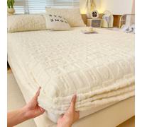 YWQJL Protege Matelas 180x200/140x200/160x200 Tissu Respirant Et Doux Drap Housse Matelas éPais Et éLastique IntéGral(w1,90x200cm)