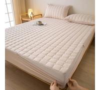 YWQJL ProtèGe Matelas Doux Et Respirant Housse Integrale Matelas RéNove Matelas Integral Fermeture éClair (4,135x200+25cm)