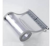 YWQJL Rideau À Lanière PVC Transparent Rideaux De Porte 1pcs Rideaux À Lamelles Verticales Plastique Rideau Exterieur Porte Anti Chaleur Coupe-Vent Et Imperméable(0.25cm,H210cmxW50cm)