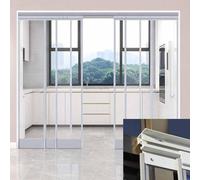 YWQJL Rideau À Lanières Rideau De Porte Exterieur Rideaux À Lamelles Transparent Imperméable Rideau Laniere PVC Coulisse À Gauche Et À Droite Facile À Installer(1 mm,H270cmxW40cm)