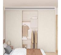 YWQJL Rideau Cache Placard Meuble Rideau Cuisine Imperméable Rideaux Fenetre avec Rail Silencieux Rideaux Cuisine Anti-poussière Et Anti-Taches(#1,W300xH200cm)