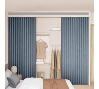YWQJL Rideau Cache Placard Meuble Rideau Cuisine Imperméable Rideaux Fenetre avec Rail Silencieux Rideaux Cuisine Anti-poussière Et Anti-Taches(#3,W100xH180cm)