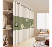 YWQJL Rideau Cache Placard Rideau De Fenetre Occultant Rideaux De Porte Rideau Armoire Auto Adhesif Rideau Cuisine sans Percage Rideaux Fenetre Rideau Meuble(#5,W80cmxH180cm)