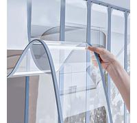 YWQJL Rideaux À Lamelles Transparent Rideau De Porte Laniere Plastique Rideau À Lanières PVC Rideaux D'extérieur Imperméable Rideaus De Séparation Industriel(0.2cm,H215cmxW40cm)