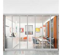 YWQJL Rideaux De Porte Interieur Isolant Rideau À Lanière PVC Transparent Rideaux À Lamelles Verticales Plastique Imperméable Rideau Exterieur Porte Anti Insecte(0.13cm,H220cmxW50cm)