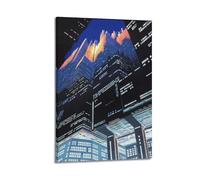 YWROLERYRY Affiches de cyber City - Impression sur toile vintage - Décoration pour salon, chambre à coucher - 30 x 45 cm - Style cadre
