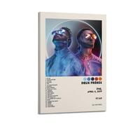 YWROLERYRY PNL Album Deux Frères Tracklist Affiches esthétiques - Art mural vintage sur toile - Peinture décorative pour salon, chambre à coucher - 20 x 30 cm - Style cadre
