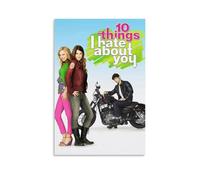YWRRWQBER Affiches « 10 Things I Hate About You » - Décoration murale vintage sur toile pour salon, chambre à coucher - 50 x 75 cm - Style sans cadre
