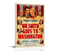 YWRRWQBER Mr. Smith Goes to Washington Poster esthétique sur toile Décoration murale vintage pour salon, chambre à coucher, 30 x 45 cm, style cadre