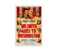 YWRRWQBER Mr. Smith Goes to Washington Poster esthétique sur toile pour salon, chambre à coucher, 30 x 45 cm, sans cadre