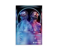 YWRRWQBER PNL Album Deux Frères Affiches murales esthétiques sur toile Décoration vintage pour salon, chambre à coucher, 50 x 75 cm, sans cadre