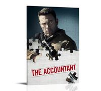 YWRRWQBER Poster de film The Accountant - Impression sur toile - Décoration murale vintage pour salon, chambre à coucher - 50 x 75 cm - Style cadre