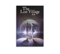 YWRRWQBER Poster de l'anime The Lost Village - Impression sur toile - Décoration murale vintage pour salon, chambre à coucher - 30 x 45 cm - Style sans cadre