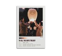YWRRWQBER Poster décoratif sur toile avec inscription « To All The Boys I've Loved Before » - Décoration murale vintage pour salon, chambre à coucher - 60 x 90 cm - Style rétro