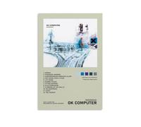 YWRRWQBER RADIOHEAD Affiches murales esthétiques sur toile - Décoration vintage pour salon, chambre à coucher, 50 x 75 cm - Style sans cadre