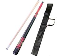 YWRU 120CM Queue de Billard avec Sac De Repère, 47" Fait à la Main érable 1/2 Piece Professionnel Queue De Billard Pointe de 12mm(Color:Rouge)