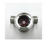 YWRWUPMGK Indicateur de débit d'eau à Vue en Acier Inoxydable 316, Filetage 1/4 "3/8" 1/2 "3/4" 1 ", avec Turbine(0.25 inch)