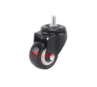 YWRWUPMGK Roulette pivotante 1 pièce/2 Pouces M8/M10/M12 à vis/Roue pivotante à Double roulement/Roulette silencieuse(Universal-8x15mm)