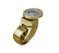 YWRWUPMGK Roulette pivotante en Laiton Pur, Roulette Plate en métal, Robuste et silencieuse, Support for Meubles, Pieds de Chaise et de lit(A)