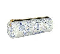 YWSOTRE Amour Physique, Trousse à Crayons Étui à Stylo cylindrique Sac à Crayons en Cuir Portable avec Sac à cosmétiques à Fermeture éclair