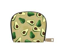 YWSOTRE Avocat Dot Marron, Sac à Cartes en Cuir PU, Portefeuille Porte-Cartes de crédit, étui à Cartes