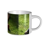 YWSOTRE Batte et balle de cricket,Tasse en céramique grande capacité, tasse à thé, tasse à café 450 ml