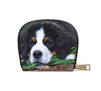YWSOTRE Beau Bouvier Bernois, Sac à Cartes en Cuir PU, Portefeuille Porte-Cartes de crédit, étui à Cartes