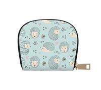 YWSOTRE Beaucoup de hérissons, Sac à Cartes en Cuir PU, Portefeuille Porte-Cartes de crédit, étui à Cartes