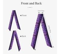 YWSOTRE Belles paillettes violettes,Foulards, Bandeau, Foulard mode femme