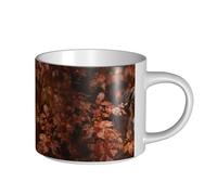 YWSOTRE Boxer Dogs Automne,Tasse en céramique grande capacité, tasse à thé, tasse à café 450 ml